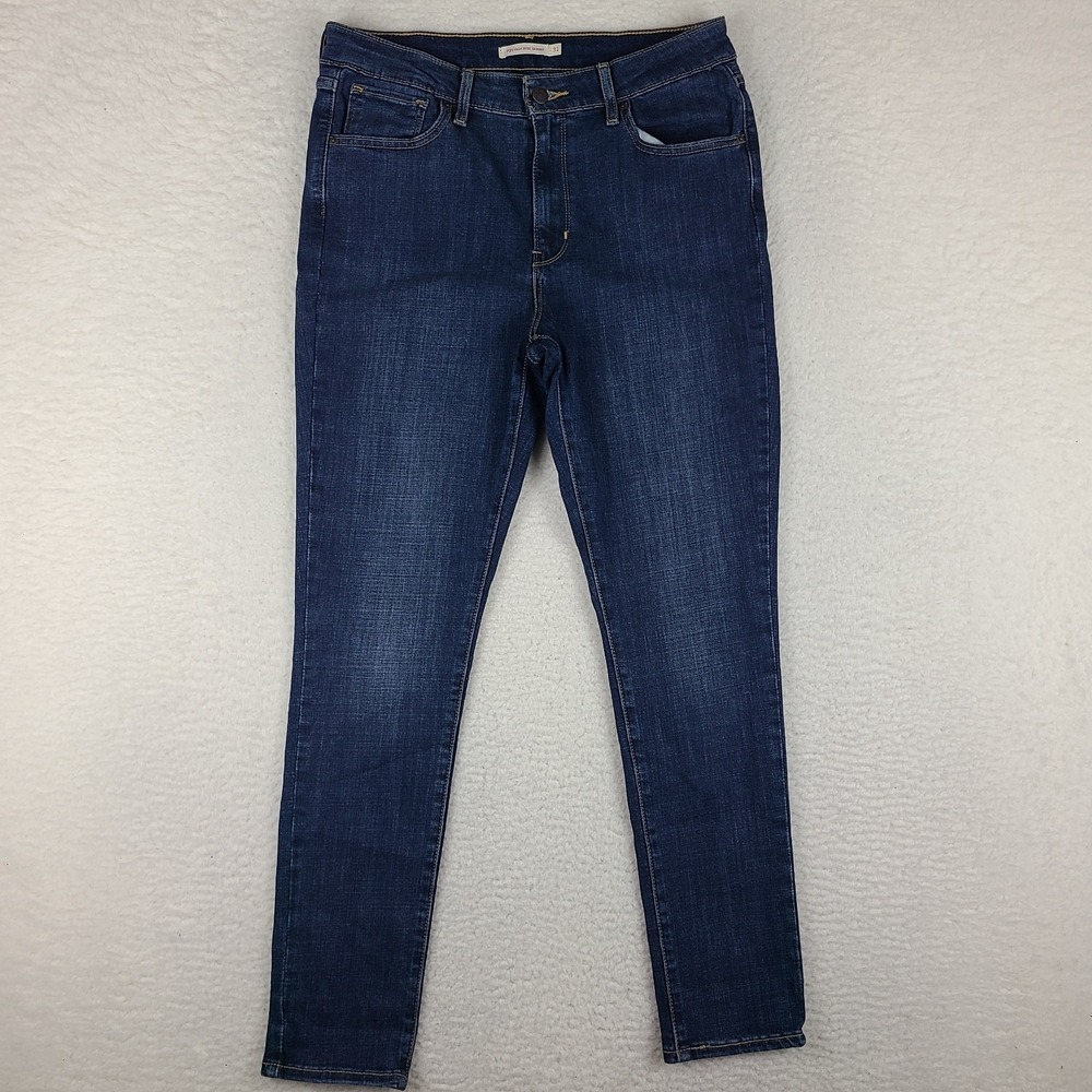 Levi's 721 Jeans Womens‎ 31x30 Blue High Rise Skinny Waterless Dark Wash Denim